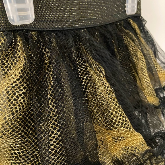 Hello Kitty Baby Girl Gold and Black Tulle Dress - Picture 2 of 4